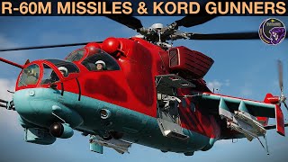 Mi24P Hind R60M Air To Air Missile amp KORD Side Gunners  DCS WORLD [upl. by Ykcir]