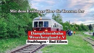 Die Dampfeisenbahn Weserbergland eV  zwischen Stadthagen amp Bad Eilsen [upl. by Fachini]