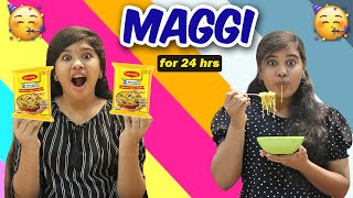 🔥Eating Only MAGGI for 24 hrs😋  Food Challenge Tamil 😜 Preetha Ammu  Ammu Times [upl. by Dulsea]