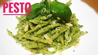 🇮🇹 PRZEPIS NA PESTO Z BAZYLII z makaronempesto genovese specjalność z Ligurii [upl. by Xymenes]