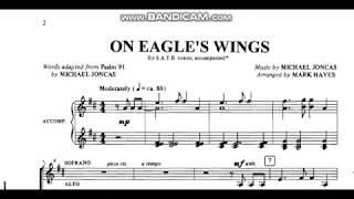 On Eagles Wings arr by Mark Hayes  ALTO  No accompaniment  voice guide [upl. by Asseralc]