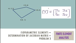 Analysis on Isoparametric Elements in FEA  Problem 3 [upl. by Orr34]