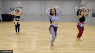 30min Class Learn 4 Belly Dance Moves amp Combine Them 🥳🔥bellydance [upl. by Aicelef]