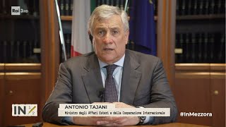 Israele Tajani quotLavoriamo per evitare lescalationquot  In mezzora 14042024 [upl. by Adaner129]