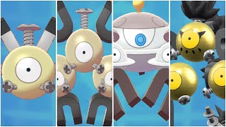 FULL MAGNETON EVOLUTION FORM TEAM Shiny Magnemite Magneton Paradox Magnezone Sandy Shocks [upl. by Yeneffit]