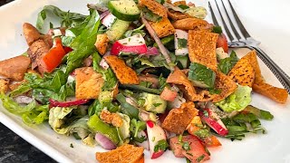 Fattoush SaladHow to make best Lebanese Fattoush recipe [upl. by Voleta552]