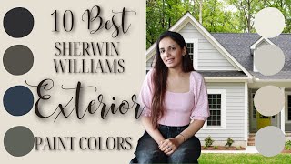 10 BEST Sherwin Williams Exterior Paint Colors [upl. by Amrak]