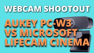 Webcam Shootout  Aukey PCW3 1080p Webcam vs Microsoft Lifecam Cinema 720p Webcam [upl. by Adev]