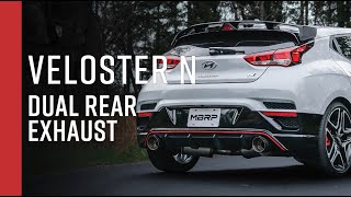 HYUNDAI VELOSTER N  MBRP 3quot CatBack Dual Rear Exit Exhaust Overview [upl. by Notserk905]