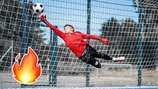 14 Years Old Goalkeeper On Fire 🔥 GiveAway [upl. by Sperling]