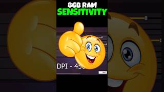 Best sensitivity for free fire 8gb ram 🔥😱  ff sensitivity settings shorts freefire ffshorts [upl. by Ennoid]