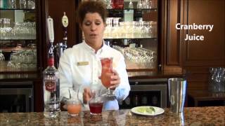 How to make a Seabreeze  cocktail recipe Mariner Sands video [upl. by Rafi]