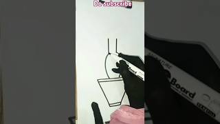 Draw to a lamp in a very easy way art drawing artandcraft cute viralshort [upl. by Lennie200]