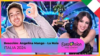 Reacción a La Noia  Angelina Mango  Eurovision Italia 2024 [upl. by Ahseital]