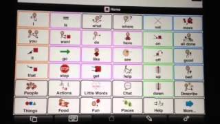 Proloquo2Go for iPad Demo amp How we set up for AbbeyautismnonverbaliPad [upl. by Nyletac98]