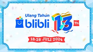 Blibli yang ultah yg untung 1 Indonesiaaaa 😭👍❤️ UltahBlibli13th [upl. by Doowron]