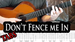 Dont Fence Me In  wTabs Bing Crosby amp The Andrew Sisters fingerstyle guitar by Martijn Hadders [upl. by Annatnom333]