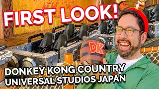 FIRST LOOK Donkey Kong Country in Super Nintendo World at Universal Studios Japan [upl. by Moffat]