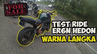 TEST RIDE KAWASAKI ER6N HEDON LIVERY BARU LANGKA BELUM ADA DIMANA MANA [upl. by Tigirb]