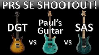 PRS SE Shootout  DGT vs Pauls Guitar vs SAS [upl. by Suoinuj]