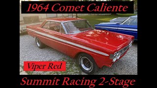 1964 Mercury Comet Caliente Gets Painted Summit Racing 2 Stage Viper Red [upl. by Truscott476]