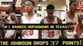 Tre Johnson Drops 37 points on the Best Backcourt in Texas [upl. by Paulina]