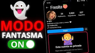 Como VER una CUENTA PRIVADA de INSTAGRAM sin SEGUIRLA 🔥 Activar Modo Fantasma 2024 [upl. by Ellehcor857]