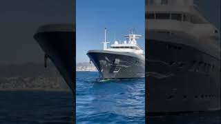 90m Lürssen yacht Ice crashes into 31m Numarine AMey [upl. by Aisauqal]