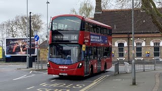 Metroline Bus Route 114VWH2362LK67 CXV Ruislip  Mill Hill Broadway [upl. by Ashman764]