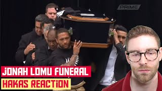 American REACTS to JONAH LOMU FUNERAL tribute hakas [upl. by Annaitsirk598]