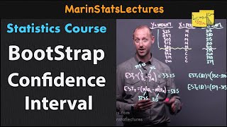 Bootstrap Confidence Interval with Examples  Statistics Tutorial 36  MarinStatsLectures [upl. by Euqinomahs]