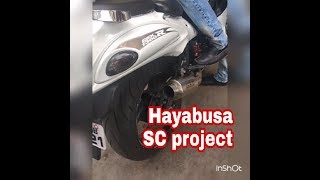 Suzuki Hayabusa  Exhaust  sc project  loudests Sound [upl. by Novek707]