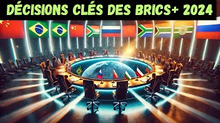 Les Décisions Clés du Sommet des BRICS 2024 [upl. by Dionisio]