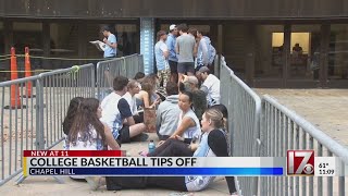 UNC fans excited as Tar Heel basketball season begins [upl. by Remlap946]