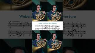 Weber Der Freischütz Overture  Horn Excerpt [upl. by Irmine]