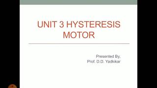 Hysteresis Motor [upl. by Fish]