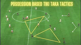 FIFA 23 Ultimate Team BEST TIKI TAKA POSSESSION based Tactics  Keep the ball and dominate the game [upl. by Oeak]