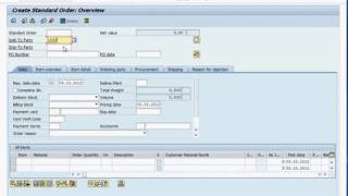 SAP SD Sales Order [upl. by Arezzini]