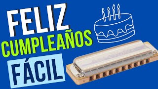 FELIZ CUMPLEAÑOS Cómo tocar en ARMÓNICA FACIL PARA PRINCIPIANTES [upl. by Araiek714]