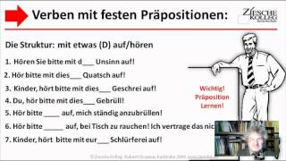 A1B1 Grammatik Verben mit festen Päpositionen Üb01 [upl. by Piero]