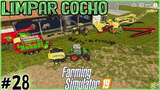 28  Limpar o Cocho dos Animais  Farming Simulator 19 [upl. by Eyssej]