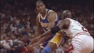 Los Angeles Lakers vs Chicago Bulls 1991 NBA Finals game 1 [upl. by Nirda]