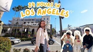 24 hours in LOS ANGELES  Visiting Family  Target shopping [upl. by Enitsirhk]