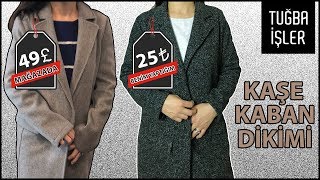 Kaşe Kaban Dikimi  Erkek Yaka Dikimi İşlem Basamakları KENDİN YAP  Tuğba İşler [upl. by Alvinia285]