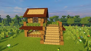 ⚒️Minecraft  Como construir casa para survival no minecraft 🏡 [upl. by Aihsikal]