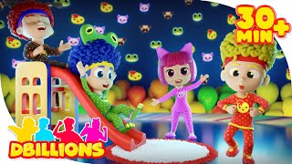 Pajamas Party Fun  Mega Compilation  D Billions Kids Songs [upl. by Dloniger]