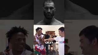 ishowspeed tested manny pacquiao punch “💀” ishowspeed mannypacquiao shortmemes [upl. by Frank]