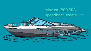 Maxum 1800 SR3 speedboat update [upl. by Yzdnil]