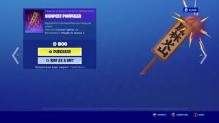 NEW SIGNPOST PUMMELER PICKAXE IN FORTNITE STREET FIGHTER  RYU [upl. by Yruj]