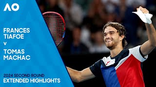 Frances Tiafoe v Tomas Machac Extended Highlights  Australian Open 2024 Second Round [upl. by Arratal272]